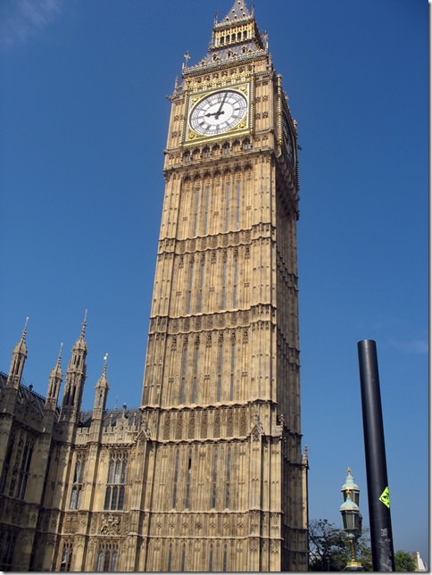 Big Ben at Westminster UG Station