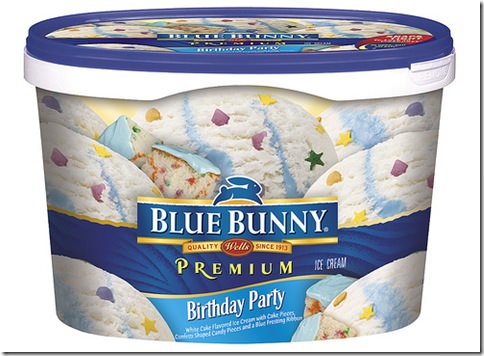  a new Blue Bunny product every month!! Get Birthday Cake Ice Cream for 