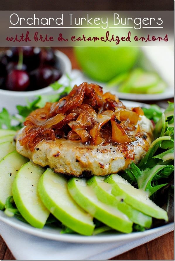 OrchardTurkeyBurgerswithBrieandCaramelizedOnions