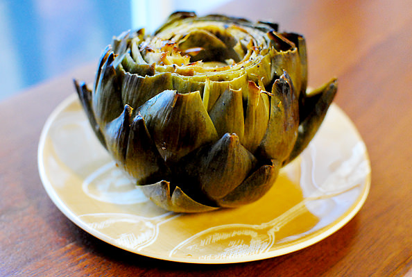 Roasted Artichokes with Lemon and Garlic - Iowa Girl Eats