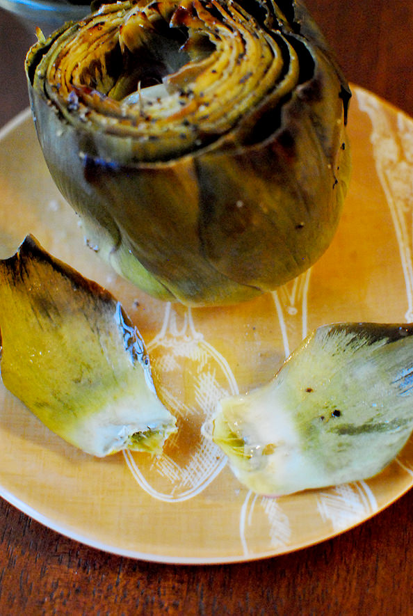 Roasted Artichokes with Lemon and Garlic - Iowa Girl Eats