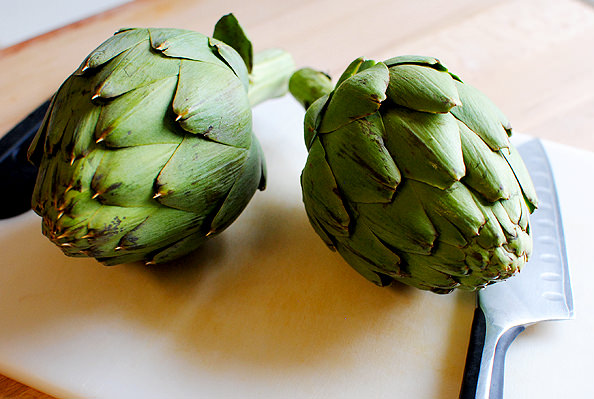 Roasted Artichokes with Lemon and Garlic - Iowa Girl Eats