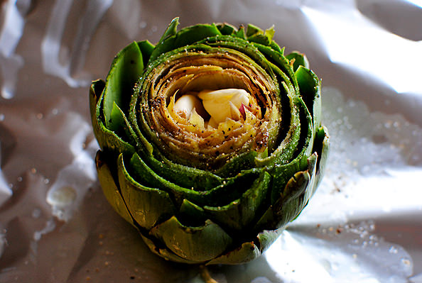 Roasted Artichokes with Lemon and Garlic - Iowa Girl Eats