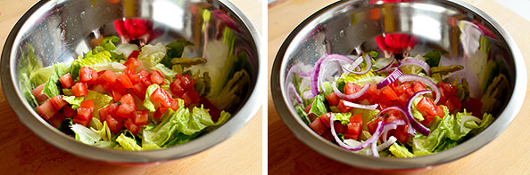 Chicken Caesar Salad Wrap via Iowa Girl Eats