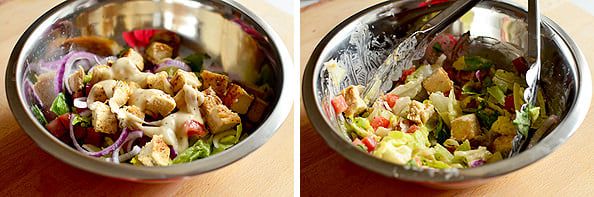 Chicken Caesar Salad Wrap via Iowa Girl Eats