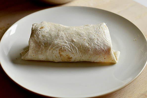 Chicken Caesar Salad Wrap via Iowa Girl Eats