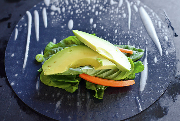 Super Power Spring Rolls with Almond Butter Dipping Sauce