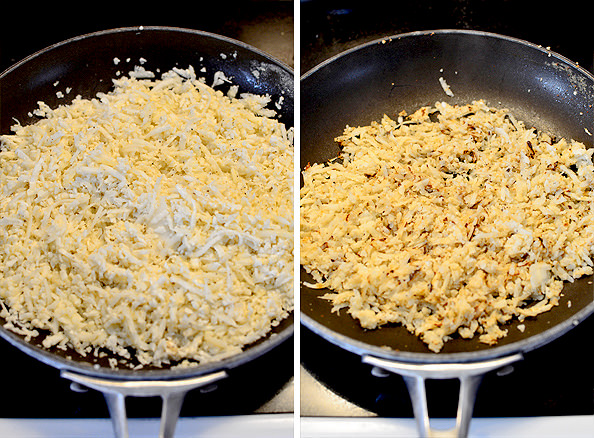 Low-Carb Breafkast Skillet made with cauliflower hash browns | iowagirleats.com