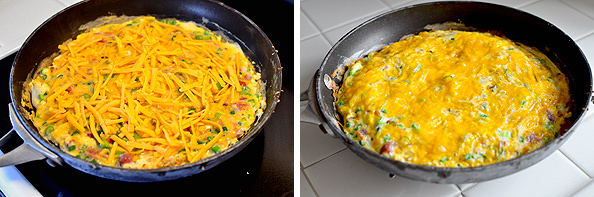 Low-Carb Breafkast Skillet made with cauliflower hash browns | iowagirleats.com