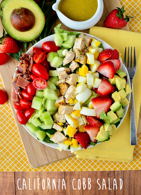 California Cobb Salad with Tarragon Vinaigrette | iowagirleats.com