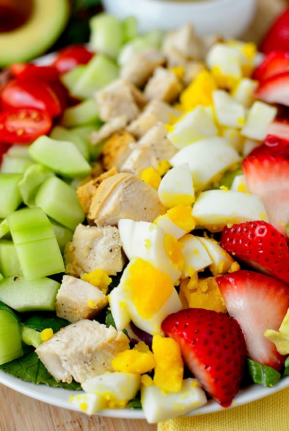 California Cobb Salad with Tarragon Vinaigrette | iowagirleats.com