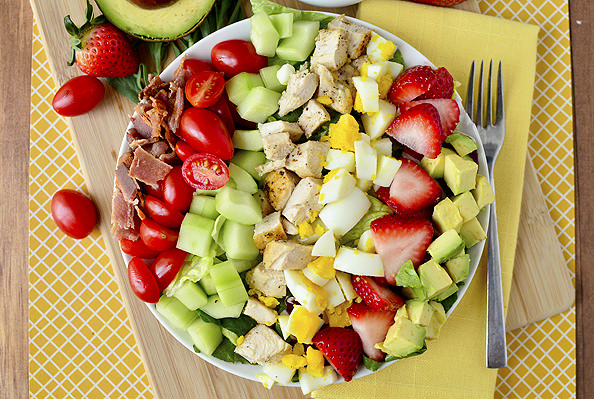 California Cobb Salad with Tarragon Vinaigrette | iowagirleats.com