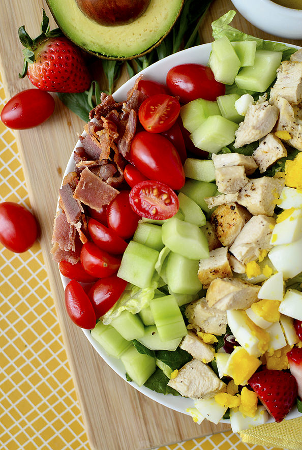 California Cobb Salad with Tarragon Vinaigrette | iowagirleats.com