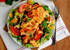Buffalo Chicken Cobb Salad with Buffalo Deviled Eggs