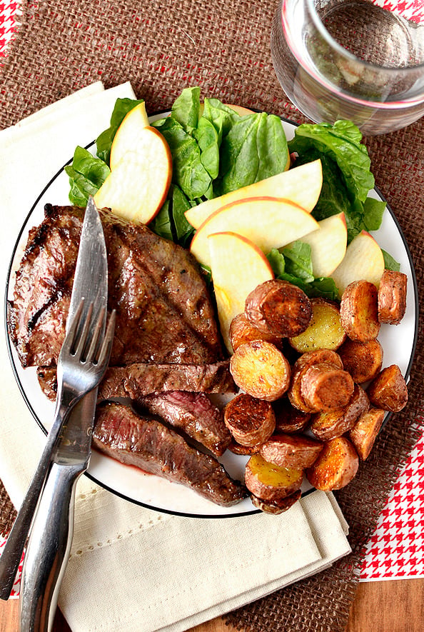 Dijon-Brown Sugar Marinated Steak | iowagirleats.com
