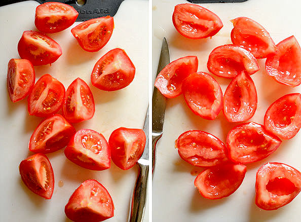 Caprese Chicken Nachos with Marinated Tomatoes and Balsamic Reduction | iowagirleats.com