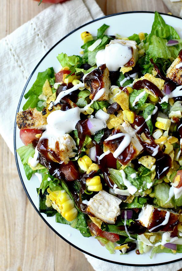 BBQ Chicken Chopped Salad | iowagirleats.com
