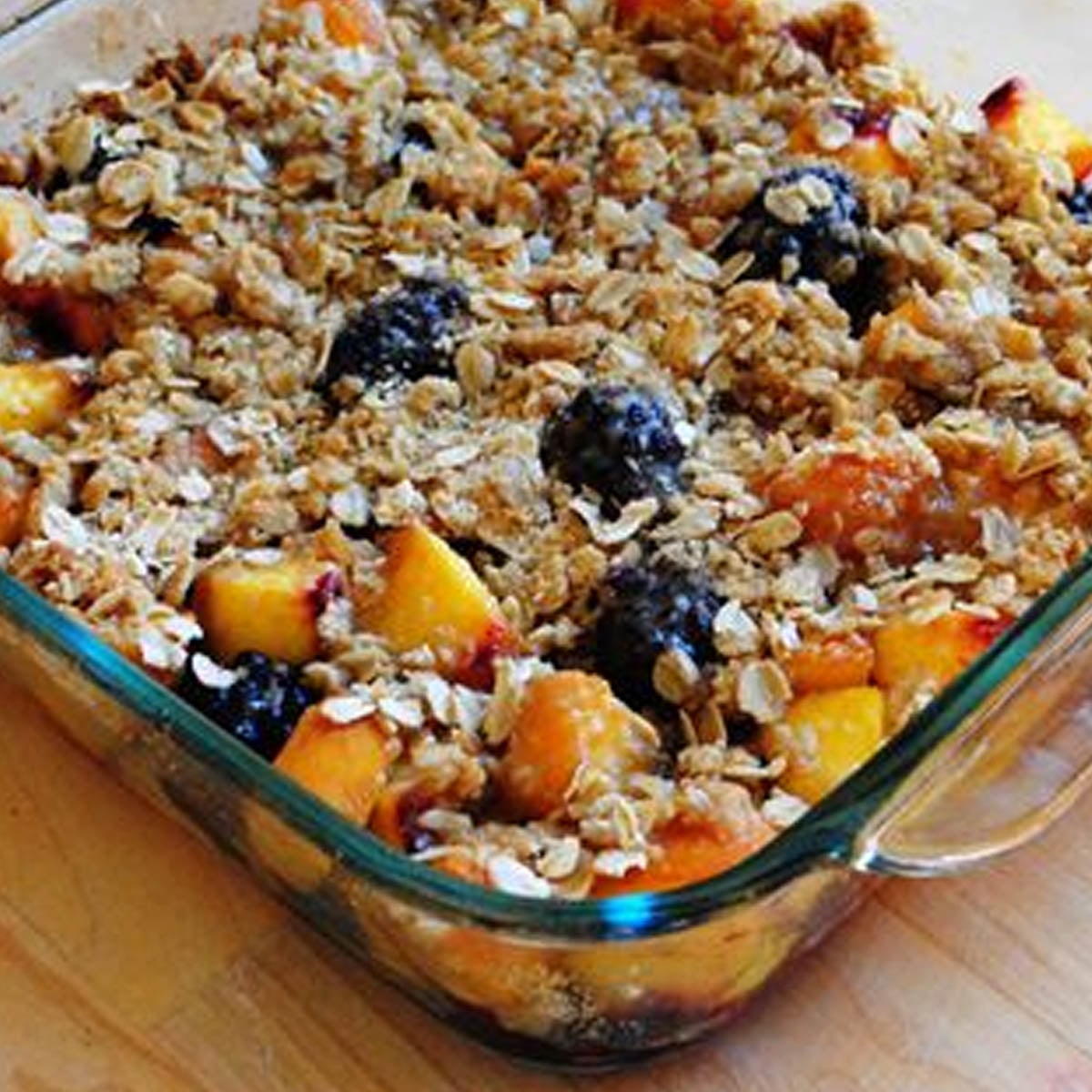 Peach Blackberry Crisp