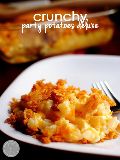 Crunchy Party Potatoes Deluxe | iowagirleats.com