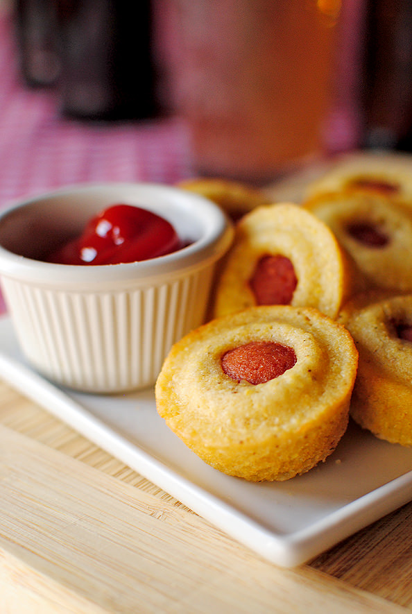 The original Mini Corn Dog Muffins! These fun and poppable bites are perfect for snack time, dinner, or game day. Easily made gluten-free, too!