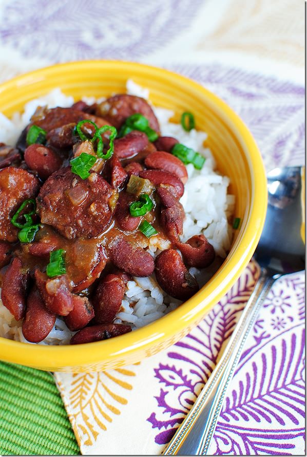 Lighter Red Beans & Rice (Crock Pot Recipe) - Iowa Girl Eats