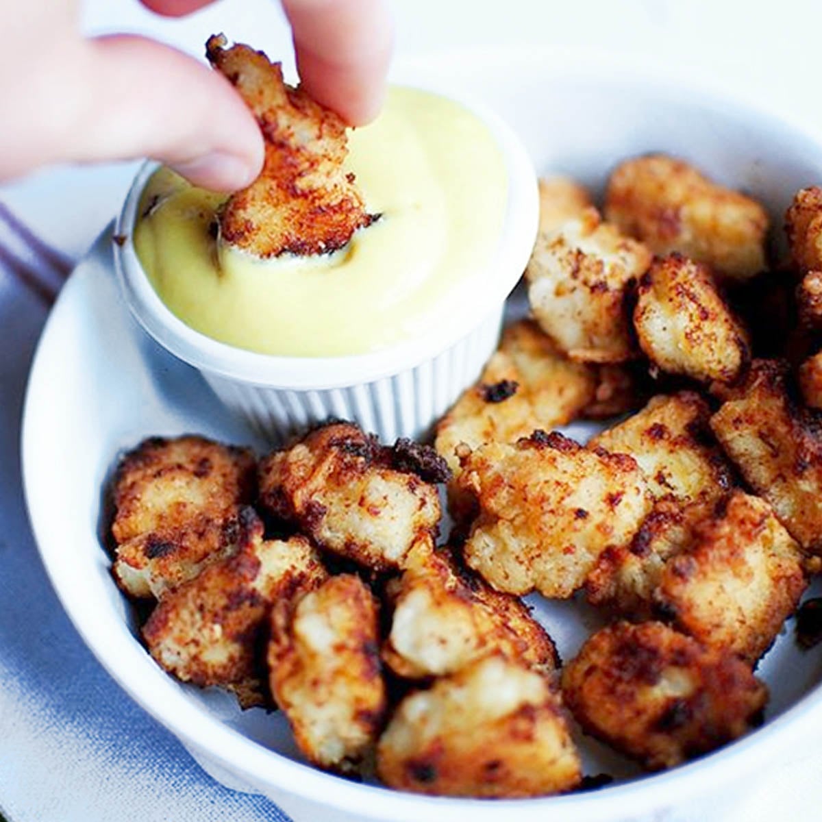 Chick-fil-A Nuggets with Honey Mustard Dipping Sauce