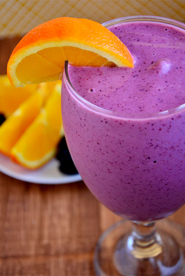 Sunrise Smoothie is a fresh and healthy smoothie recipe to get any morning off to a good start!  | iowagirleats.com