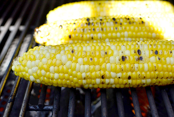 Grilled Sweet Corn with Chili Lime Honey Butter | iowagirleats.com