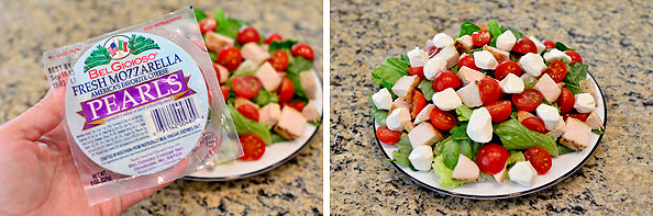 Avocado and Chicken Caprese Salad | iowagirleats.com