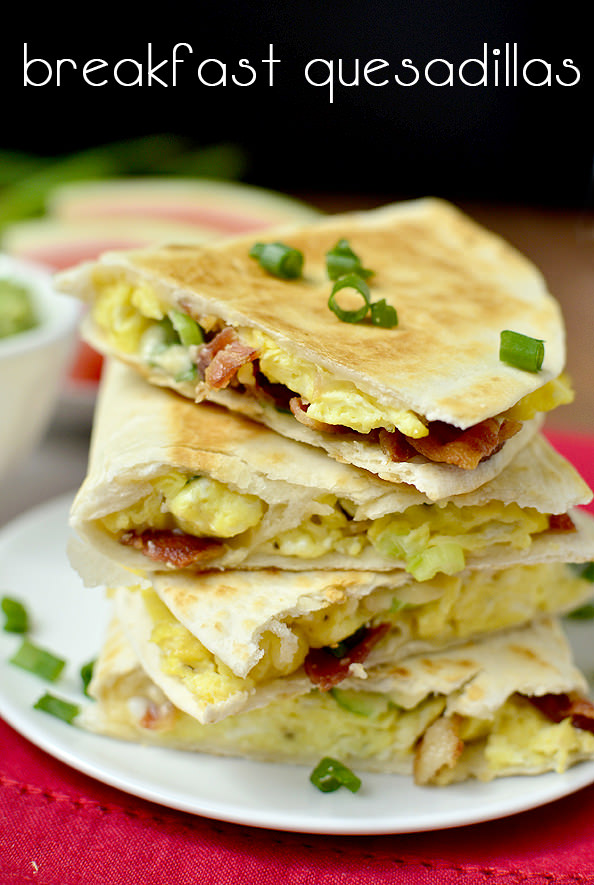 Breakfast Quesadillas pack all the best of breakfast into a hot and crispy tortilla in just 20 minutes! This delicious breakfast recipe couldn't be easier. | iowagirleats.com
