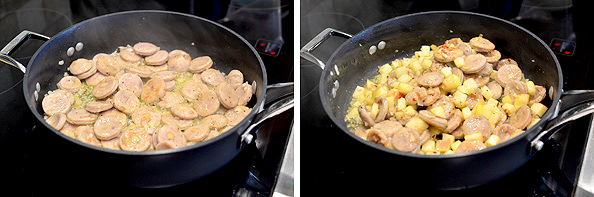 Sweet Apple Chicken Sausage Pasta | iowagirleats.com