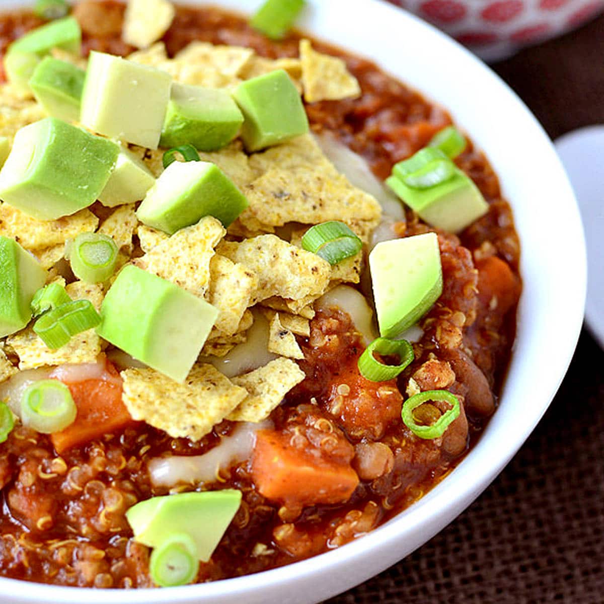 Crock Pot Sweet Potato and Quinoa Turkey Chili