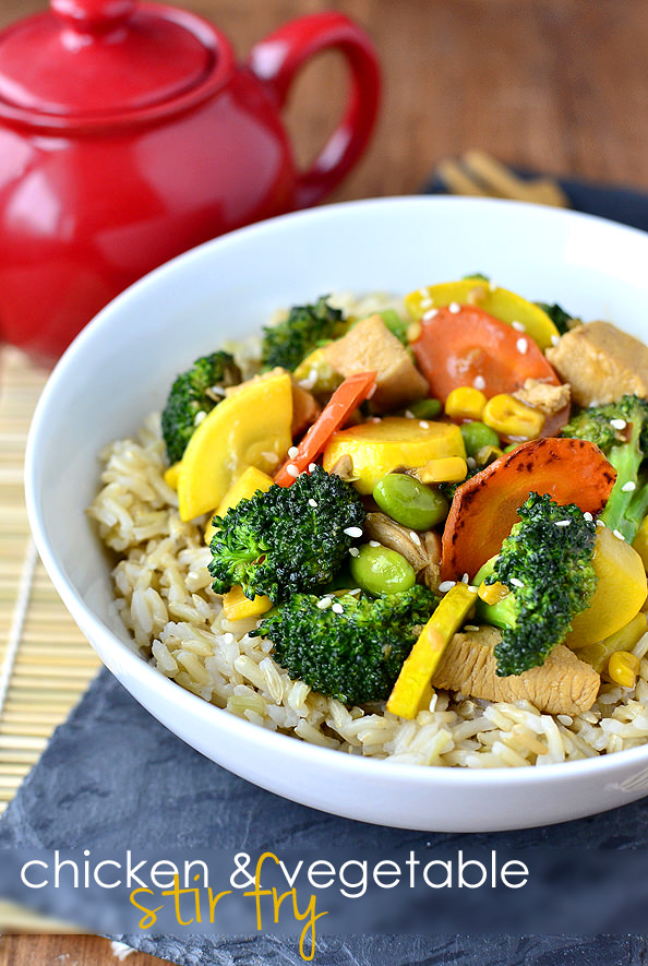 Chicken and Vegetable Stir Fry | iowagirleats.com
