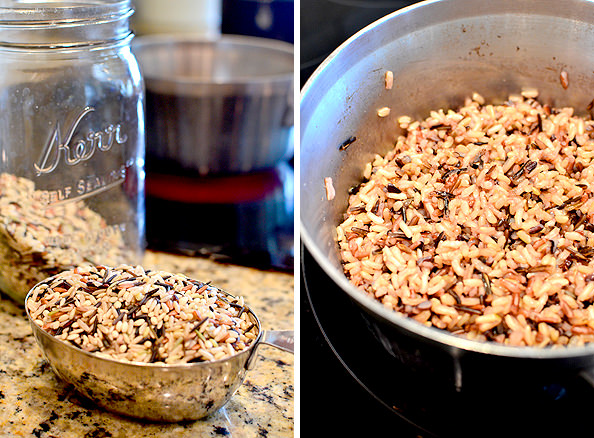 Kale and Wild Rice Bowls with Honey-Balsamic Vinaigrette | iowagirleats.com