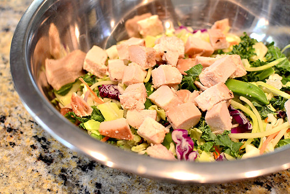 Crunch Lover's Chopped Chicken Salad | iowagirleats.com