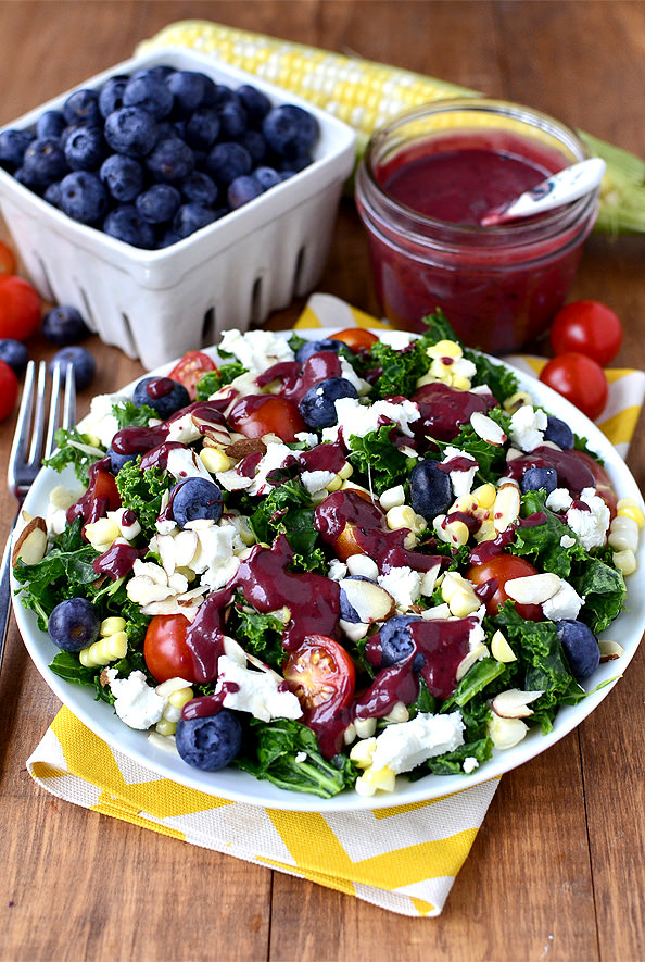 Best of Summer Kale Salad | iowagirleats.com