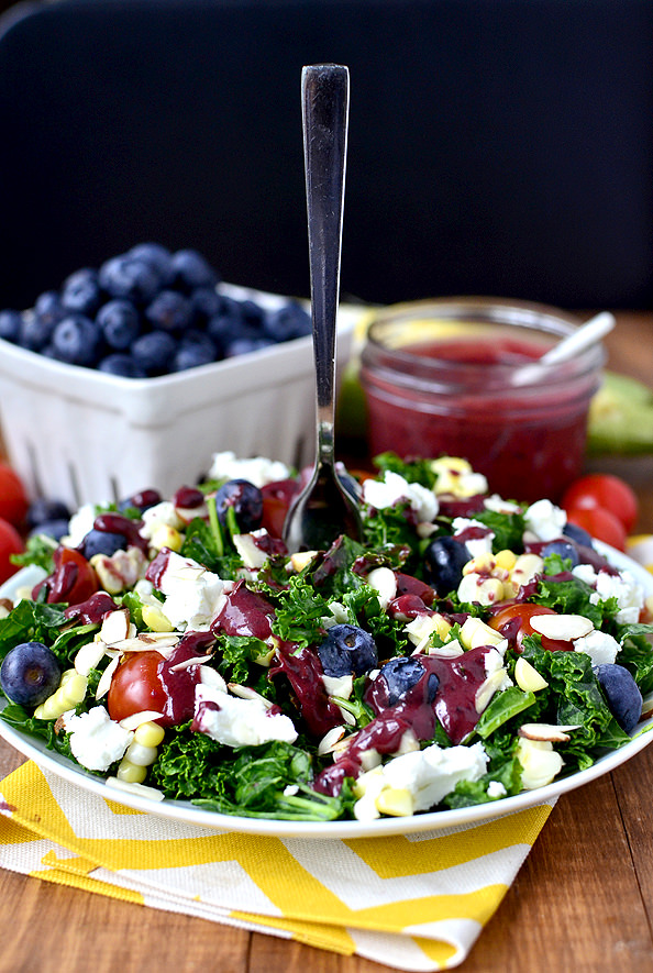 Best of Summer Kale Salad | iowagirleats.com