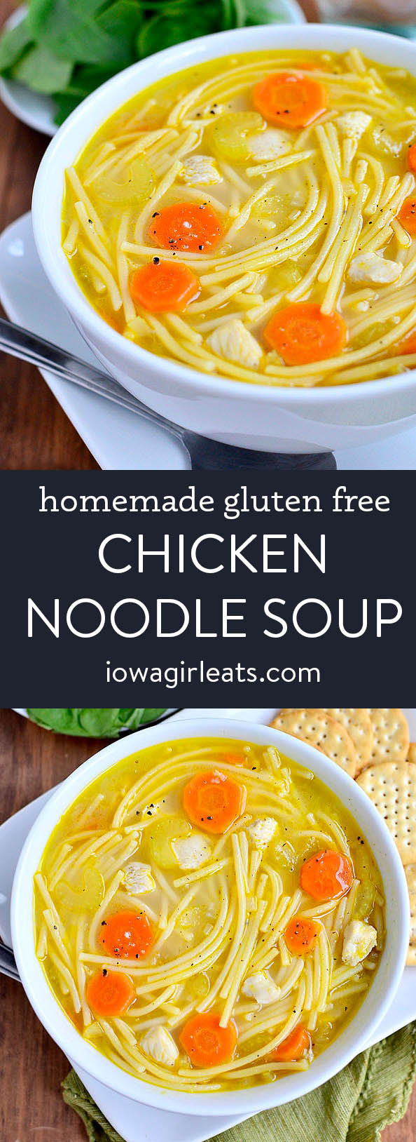 Gluten Free Homemade Chicken Noodle Soup - Iowa Girl Eats