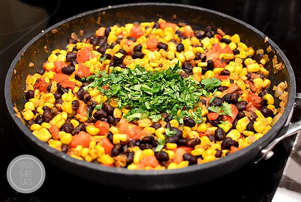 Black Bean, Sweet Corn, and Tomato Quinoa Burritos | iowagirleats.com