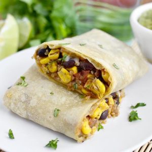 Black Bean, Sweet Corn, and Tomato Quinoa Burritos (Make-Ahead, Freezer-Friendly)