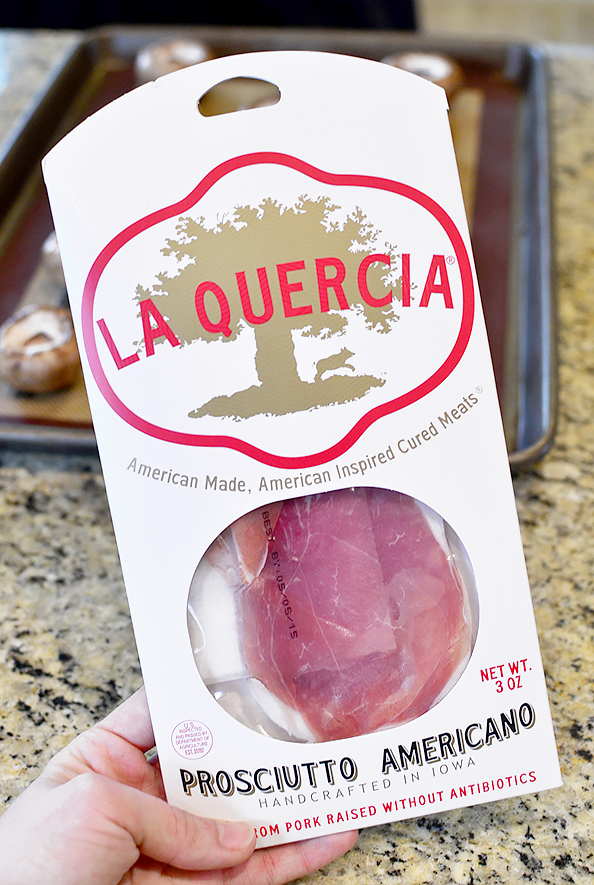 Gluten-Free French Onion and Prosciutto Stuffed Mushrooms #glutenfree | iowagirleats.com