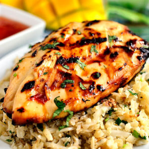 Sweet Chili Coconut-Lime Grilled Chicken