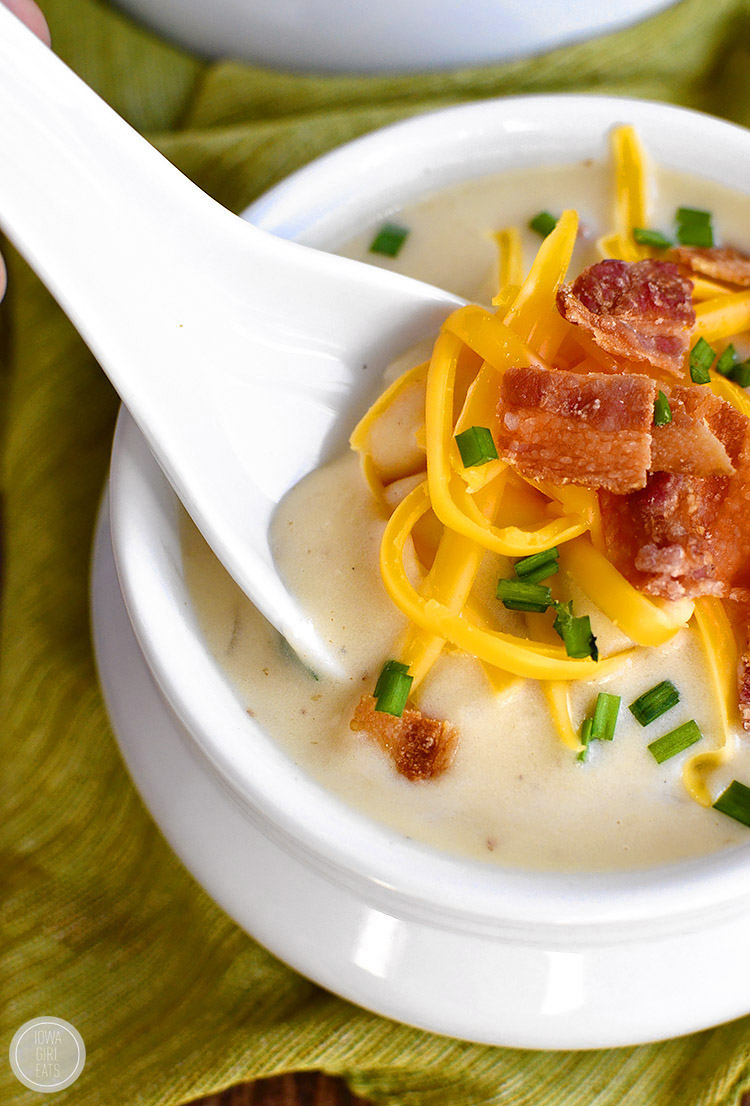 Spoonful of potato soup