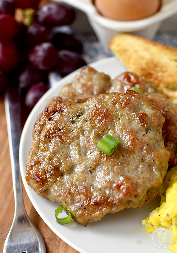 Simple Homemade Breakfast Sausage is just that - simple! Made in just one bowl with pantry staples, this breakfast sausage is freezer-friendly, and preservative and gluten-free, too. | iowagirleats.com
