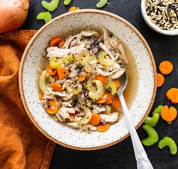 Crock Pot Chicken and Wild Rice Soup