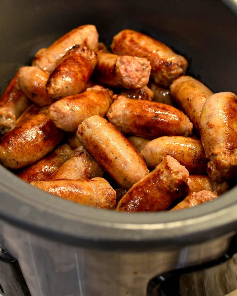 Crock Pot Sausage and Peppers - Iowa Girl Eats