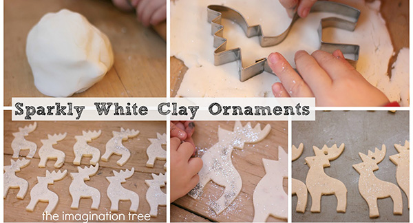 White clay reindeer step by step