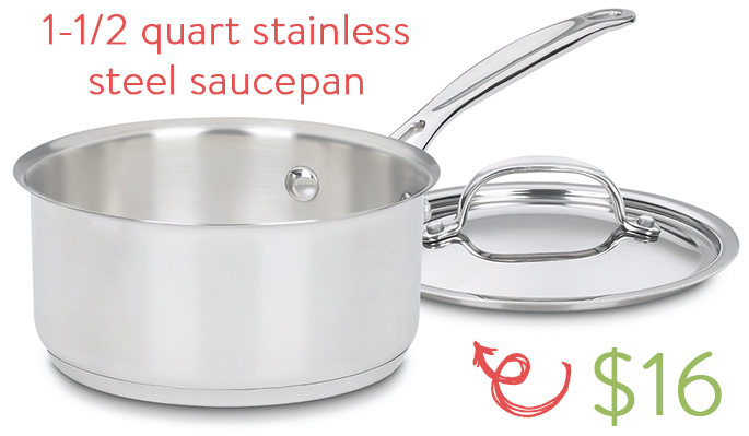 1-1-2 quart stainless steel saucepan | iowagirleats.com