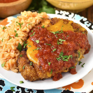 Tortilla-Crusted Taco Chicken is a family-favorite. Gluten-free, and full of flavor and crunch! | iowagirleats.com