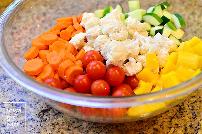 fresh vegetables in a bowl
